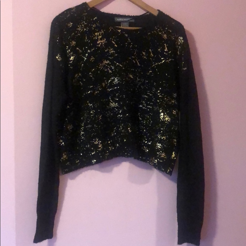 Gold Splatter Sweater